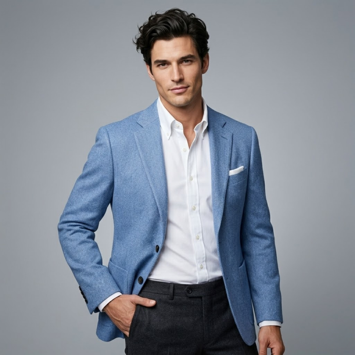 The Maddison Men’s Slim Fit Linen Blazer Jacket