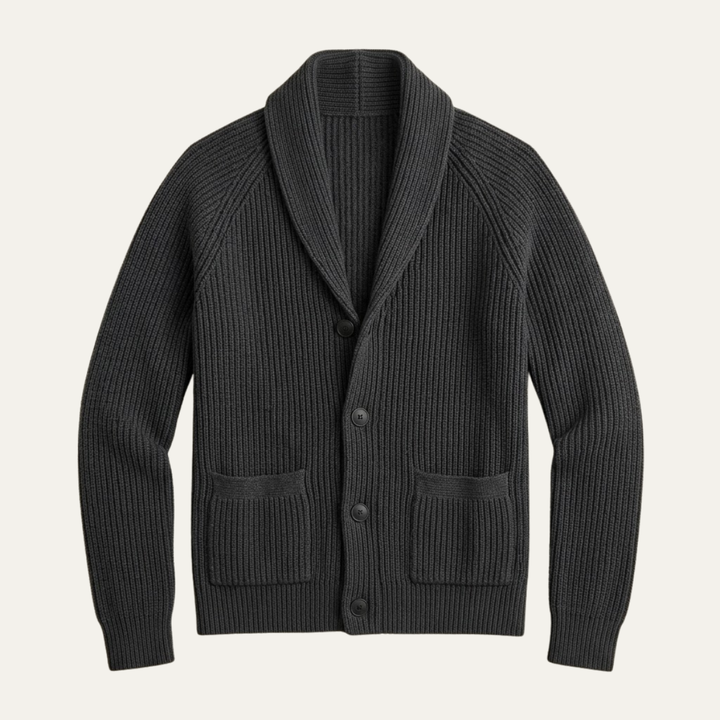 The Oxford Men’s Shawl Collar Knitted Button Up Cardigan