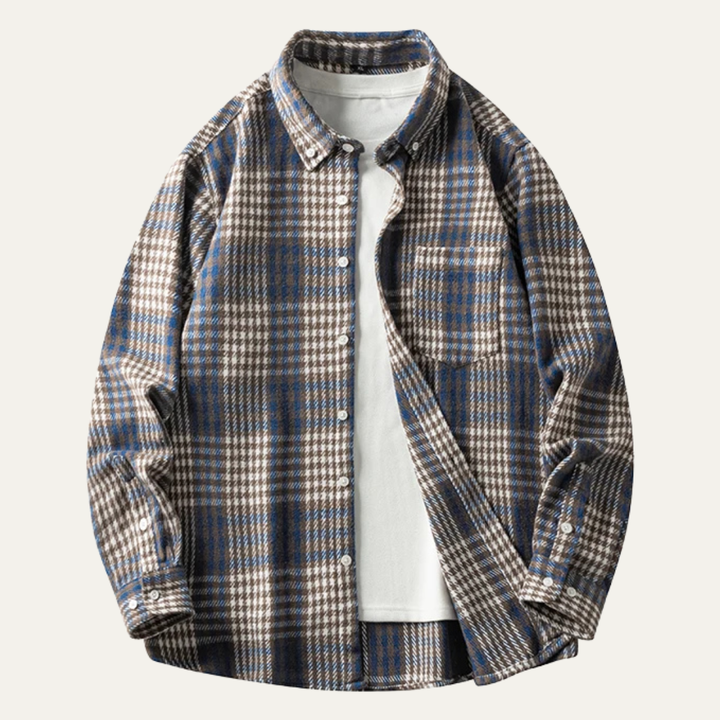 The Cuneo Men’s Plaid Lightweight Flannel Shirt