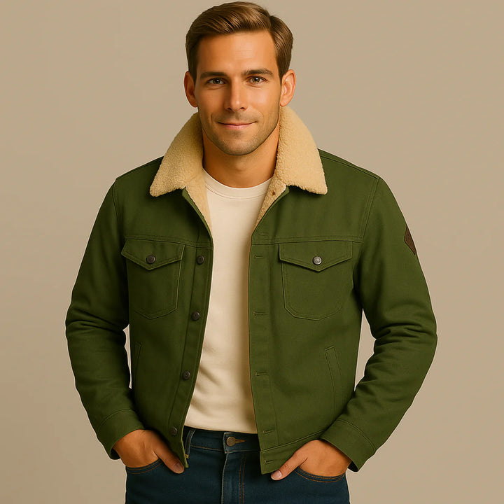 The Vancouver Men's Fleece Lined Outdoor Jacket | Modern & Warm