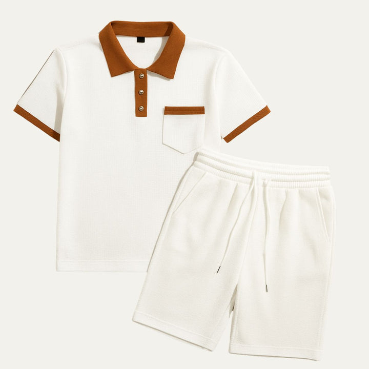 The Capri Set – Vintage Polo & Shorts Co ord for Men