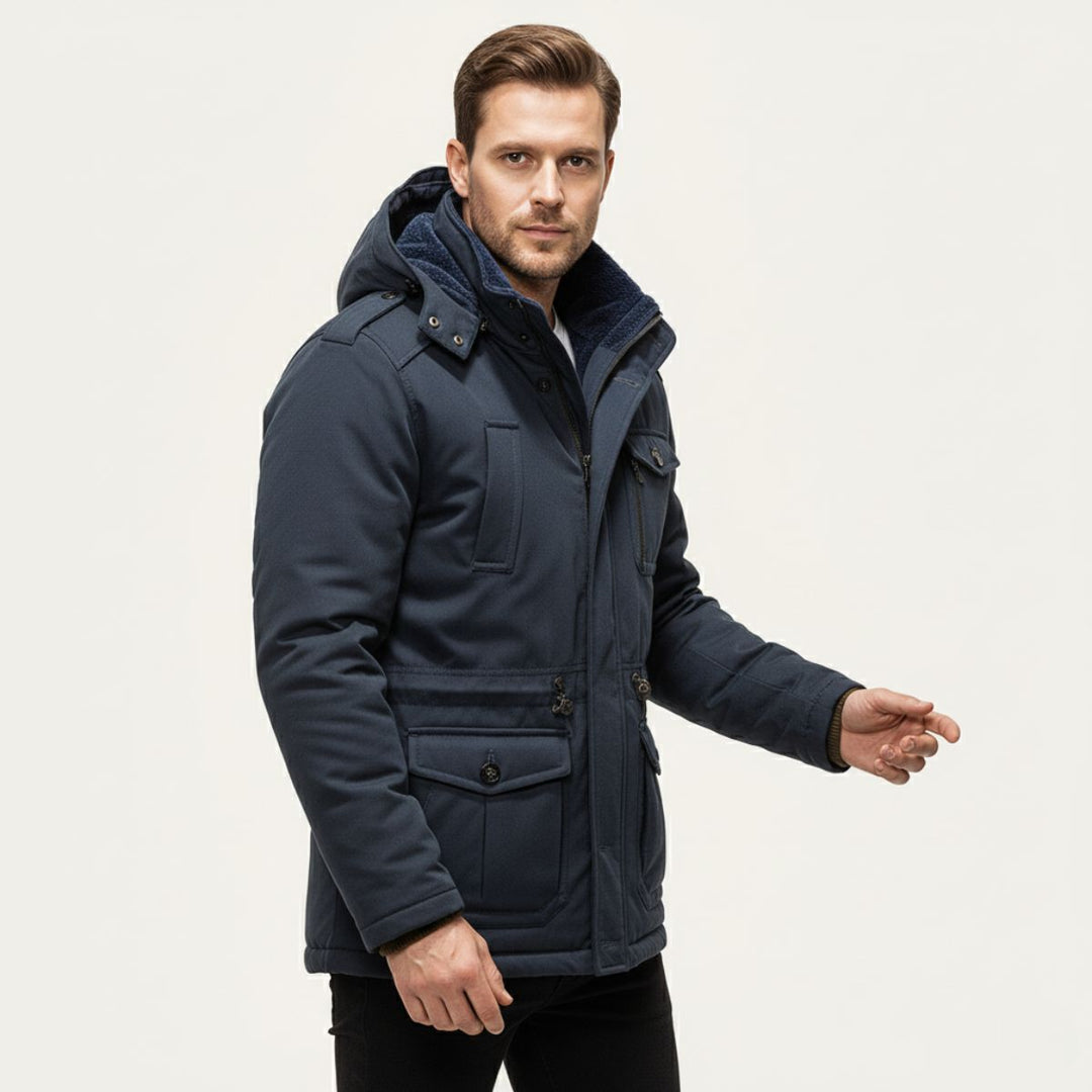Men’s Insulated Winter Hooded Parka Jacket
