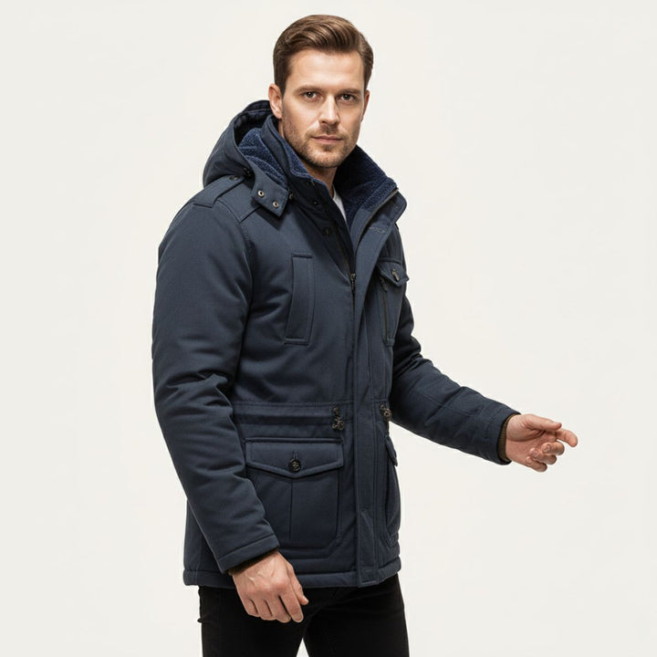 Men’s Insulated Winter Hooded Parka Jacket