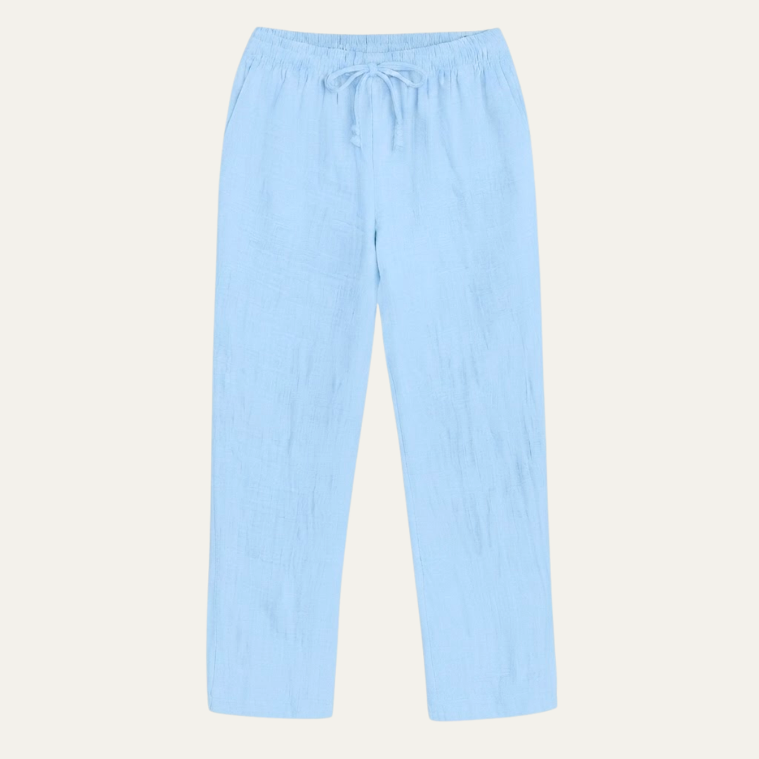 The Circular Quay Men’s Casual Elastic Waist Loose Fit Linen Pants