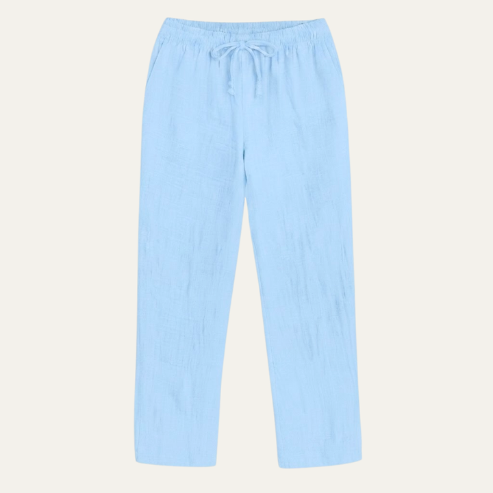The Circular Quay Men’s Casual Elastic Waist Loose Fit Linen Pants