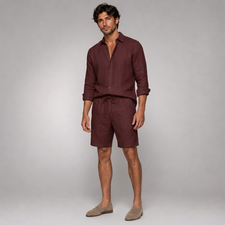 The Brighton Men’s Relaxed Oversized Cotton Button Up Shirt