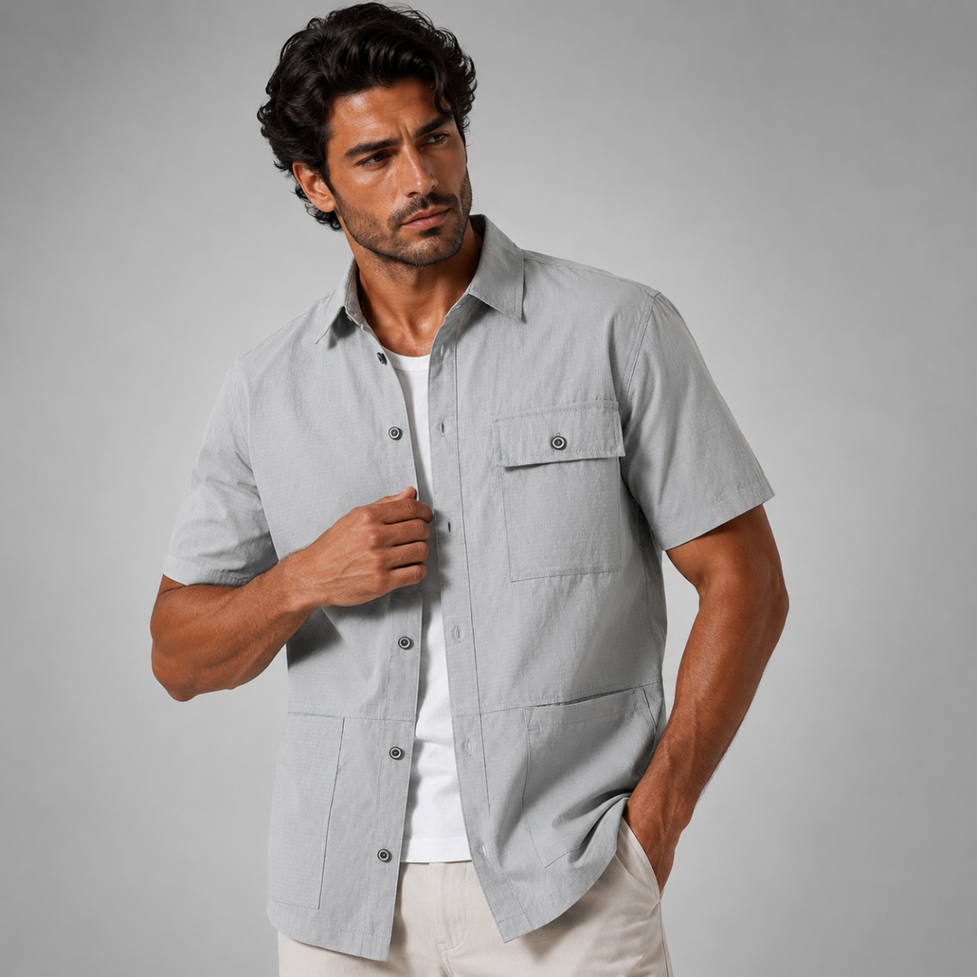 The Vernazza Men’s Casual Lightweight Button Down Shirt