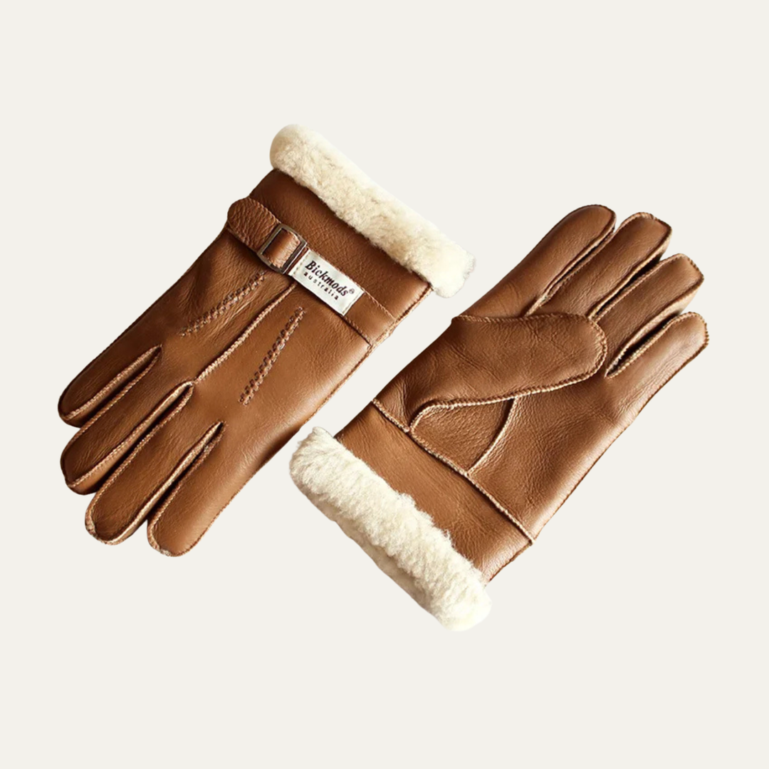 Men’s Sheepskin Fur Winter Gloves