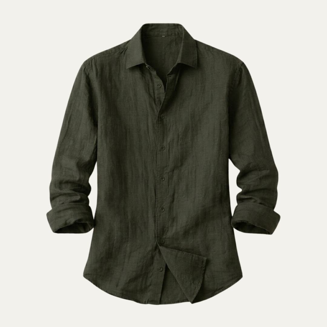 The Summerville Men’s Lightweight Button Down Cotton Shirt