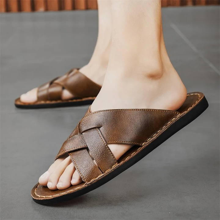 The Marin Men’s Soft Sole Comfort Slide Sandals