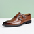The Chianciano Men’s Leather Double Buckle Strap Dress Shoes