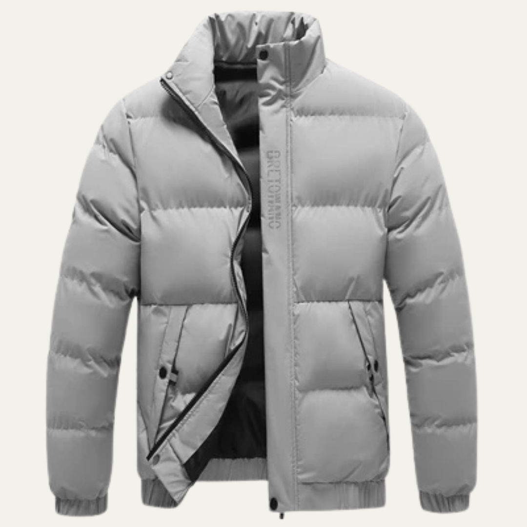 The Linfield Men’s Winter Puffer Jacket – Warm Thick Padded Coat