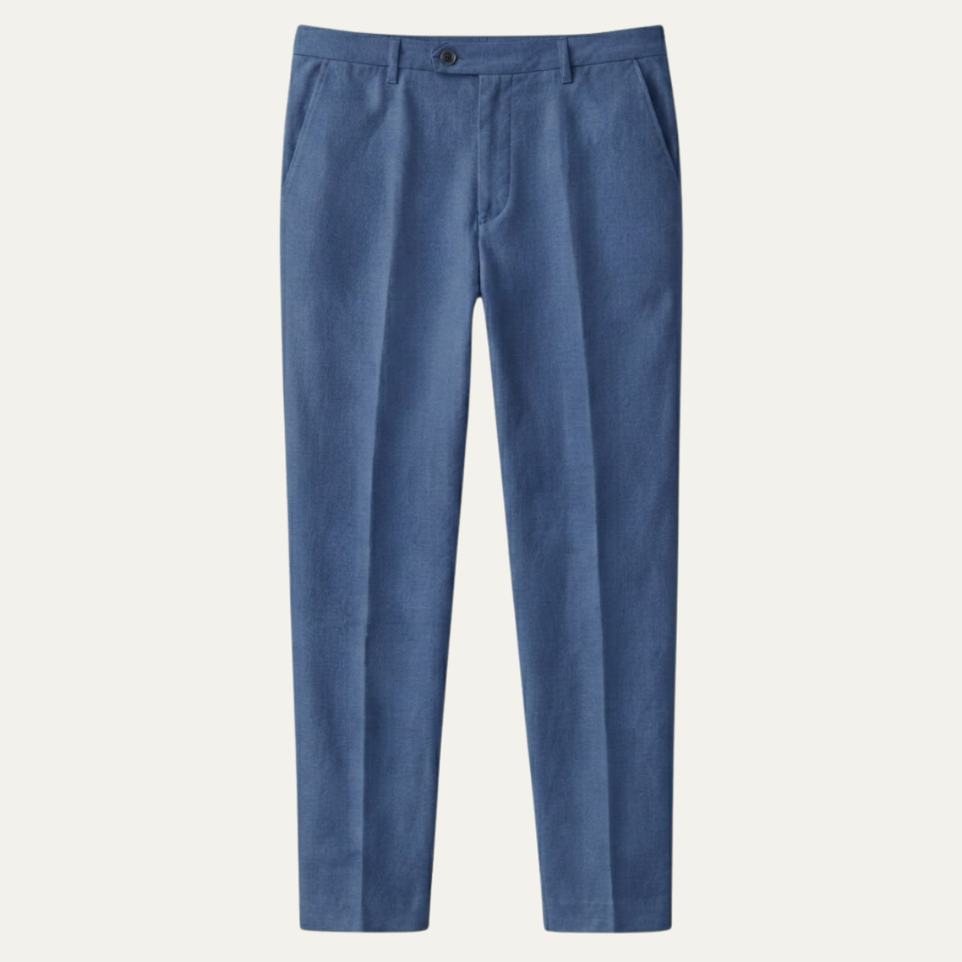 The Silverwood Men’s Casual Linen Dress Pants – Slim Fit