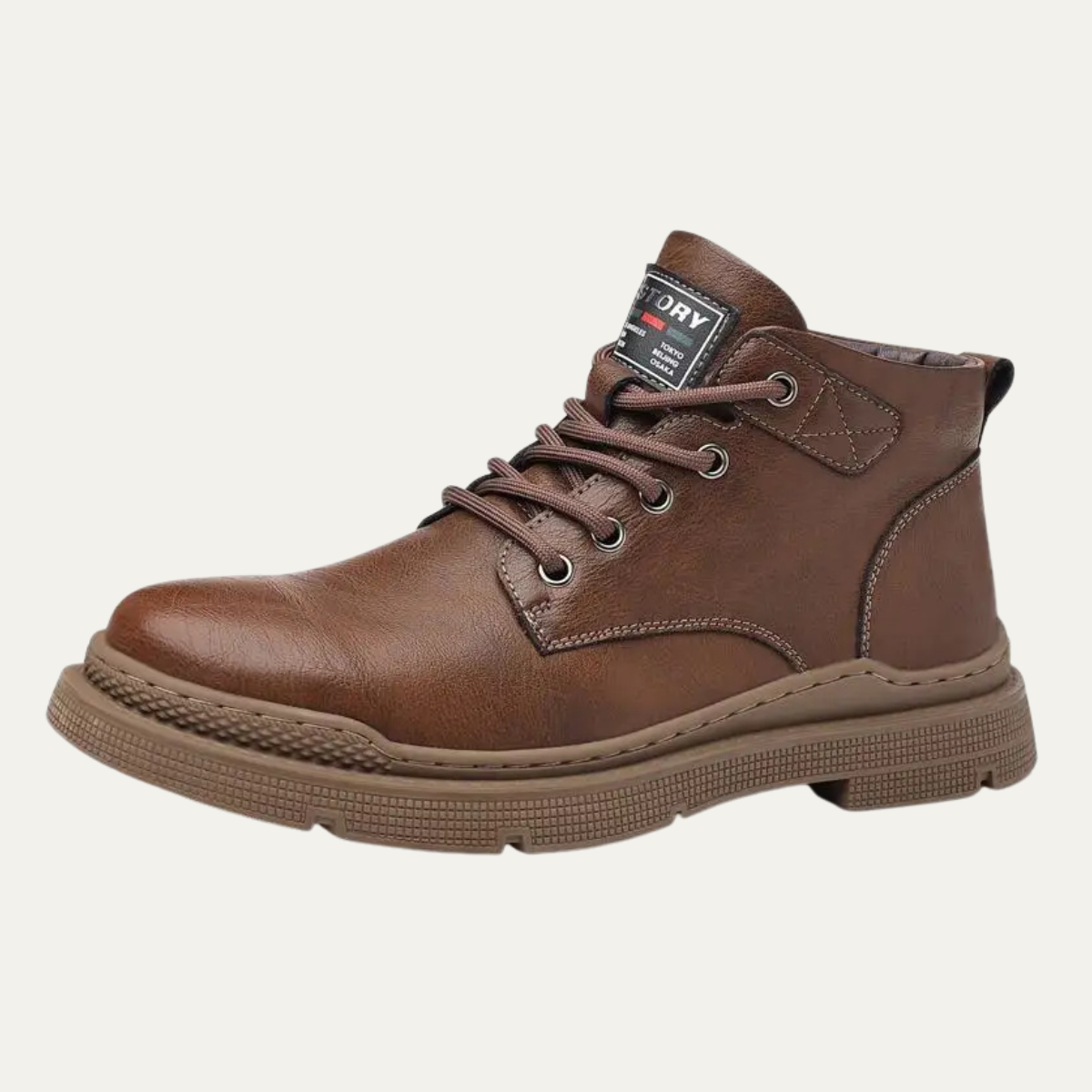 The Silverfield Men’s Classic Lace Up Leather Ankle Snow Boots