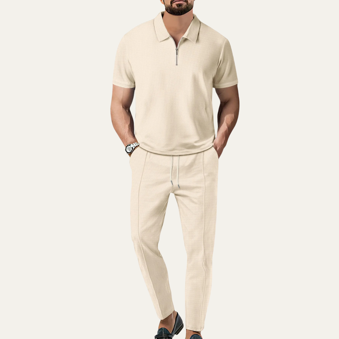 The Bellview Men’s Relaxed Fit Short Sleeve Top & Pants Set