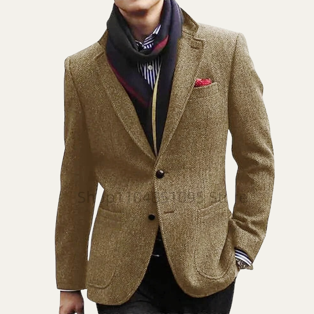 The Montesacro Men’s Tweed Herringbone Wool Blazer Suit
