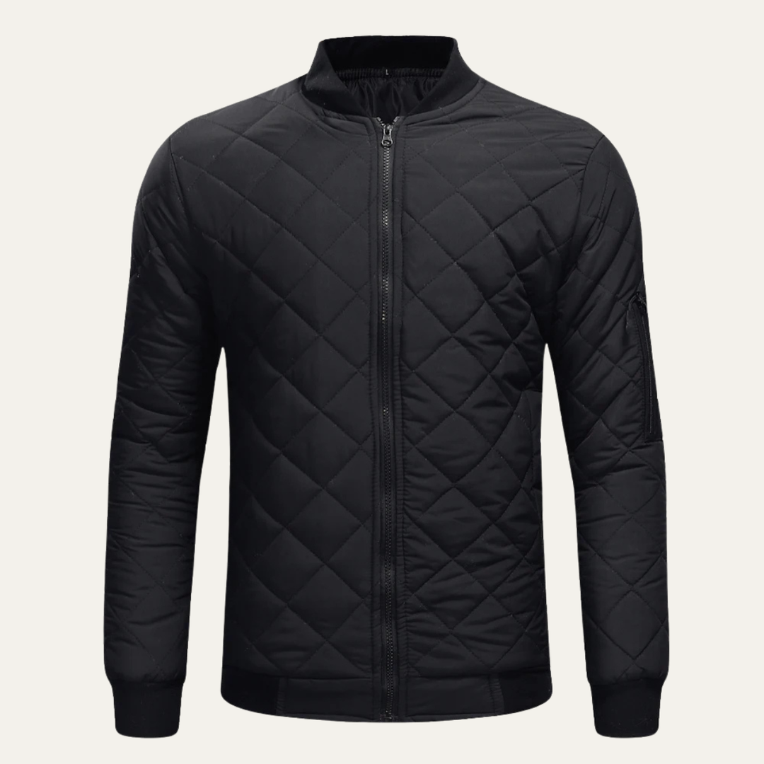 The Northshore Men’s Lightweight Zip Up Quilted Bomber Jacket
