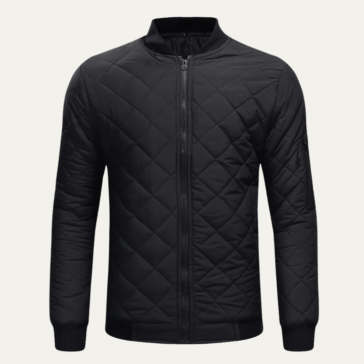 The Northshore Men’s Lightweight Zip Up Quilted Bomber Jacket