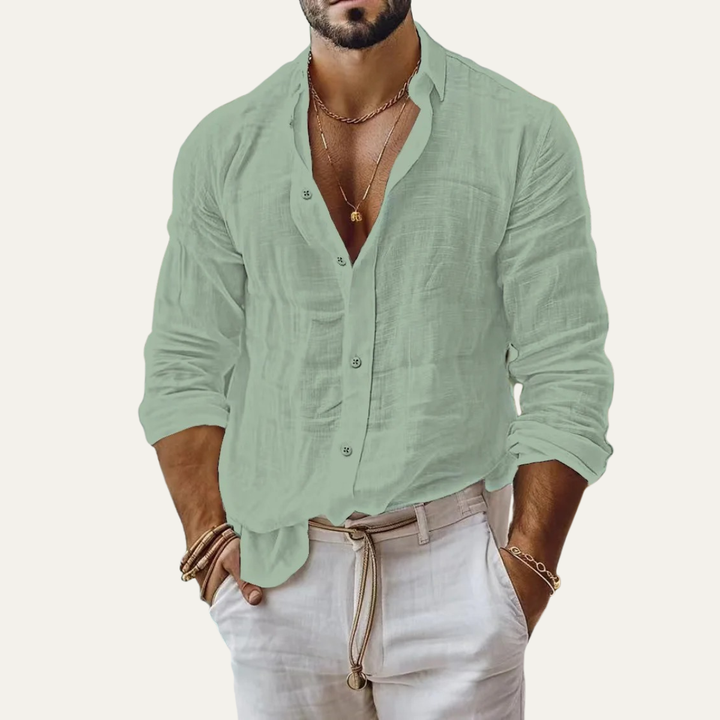 The Glenfield Men’s Linen Casual Shirt