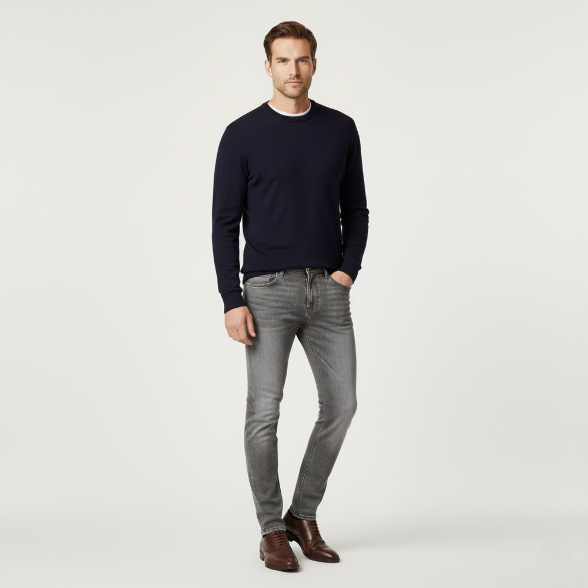 The Santiago Stretch Slim Fit Skinny Jeans for Men