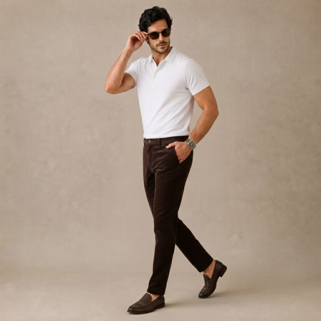 The Norwood Men’s Corduroy Slim Fit Casual Pants