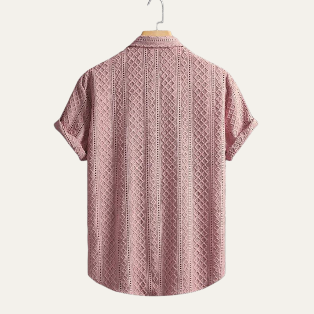 The Timberlake Ridge Men’s Casual Textured Button Up Shirt