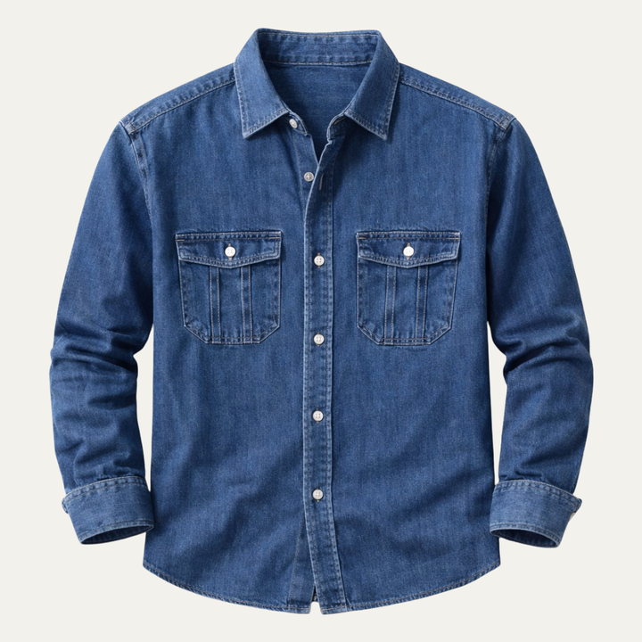 The Brindisi Men’s Button Down Classic Denim Shirt