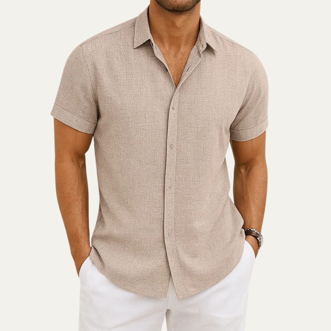 The Cortina Men's Short Sleeve Button Shirt