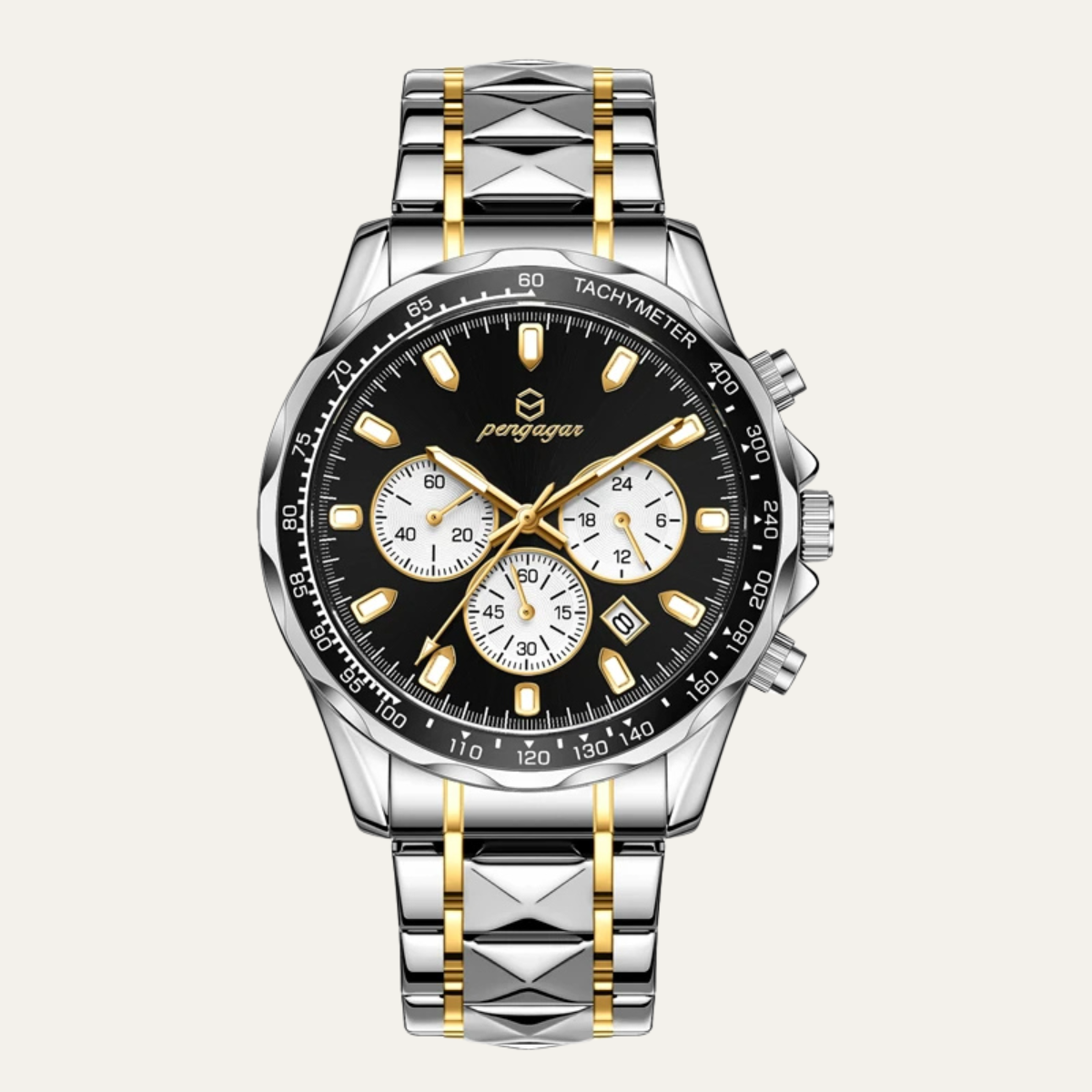 The Dubai Men’s Luxury Stainless Steel Waterproof Watch