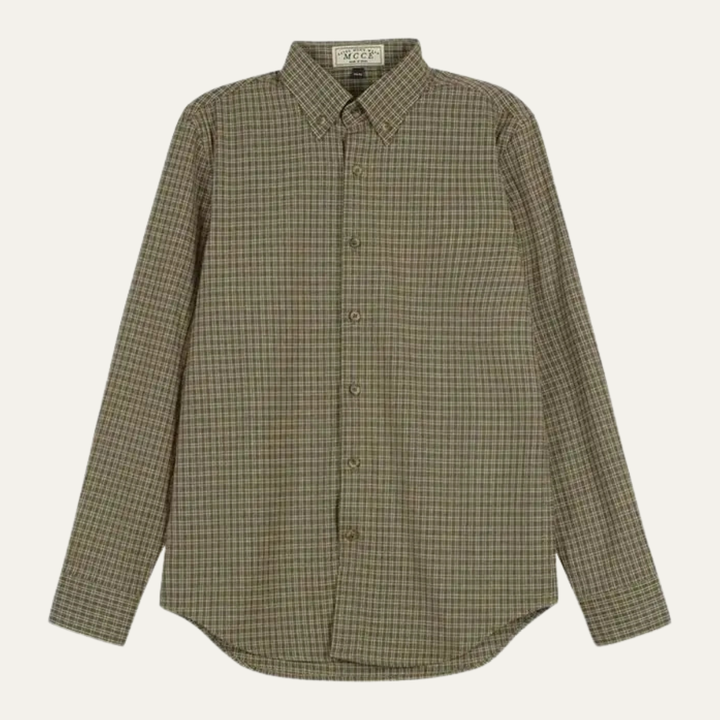 The Monza Men’s Vintage Checkered Casual Dress Shirt