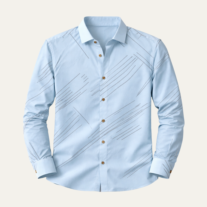 The Tropea Men’s Geometric Print Slim Fit Business Shirt