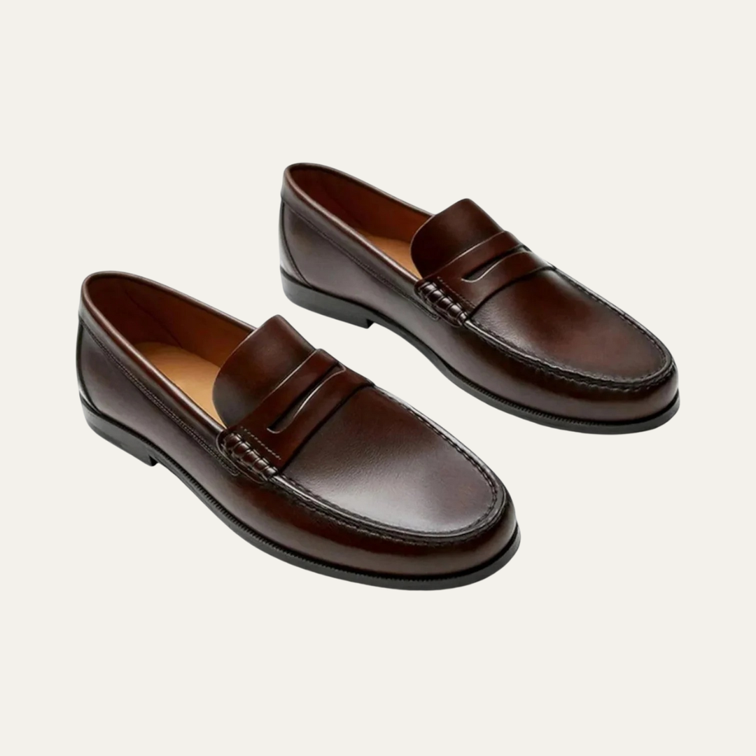 The Bellington Men’s Classic Leather Classic Slip On Dress Shoes