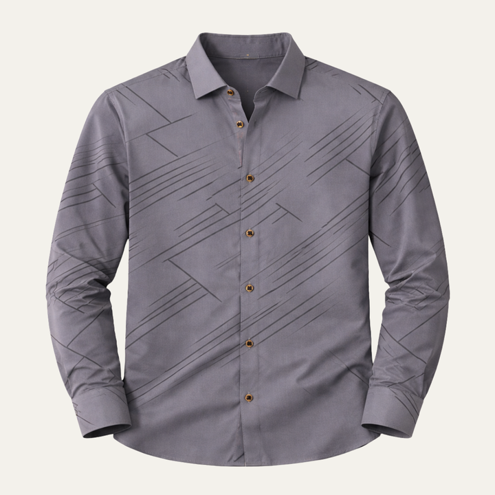 The Soverato Men’s Geometric Print Slim Fit Casual Shirt