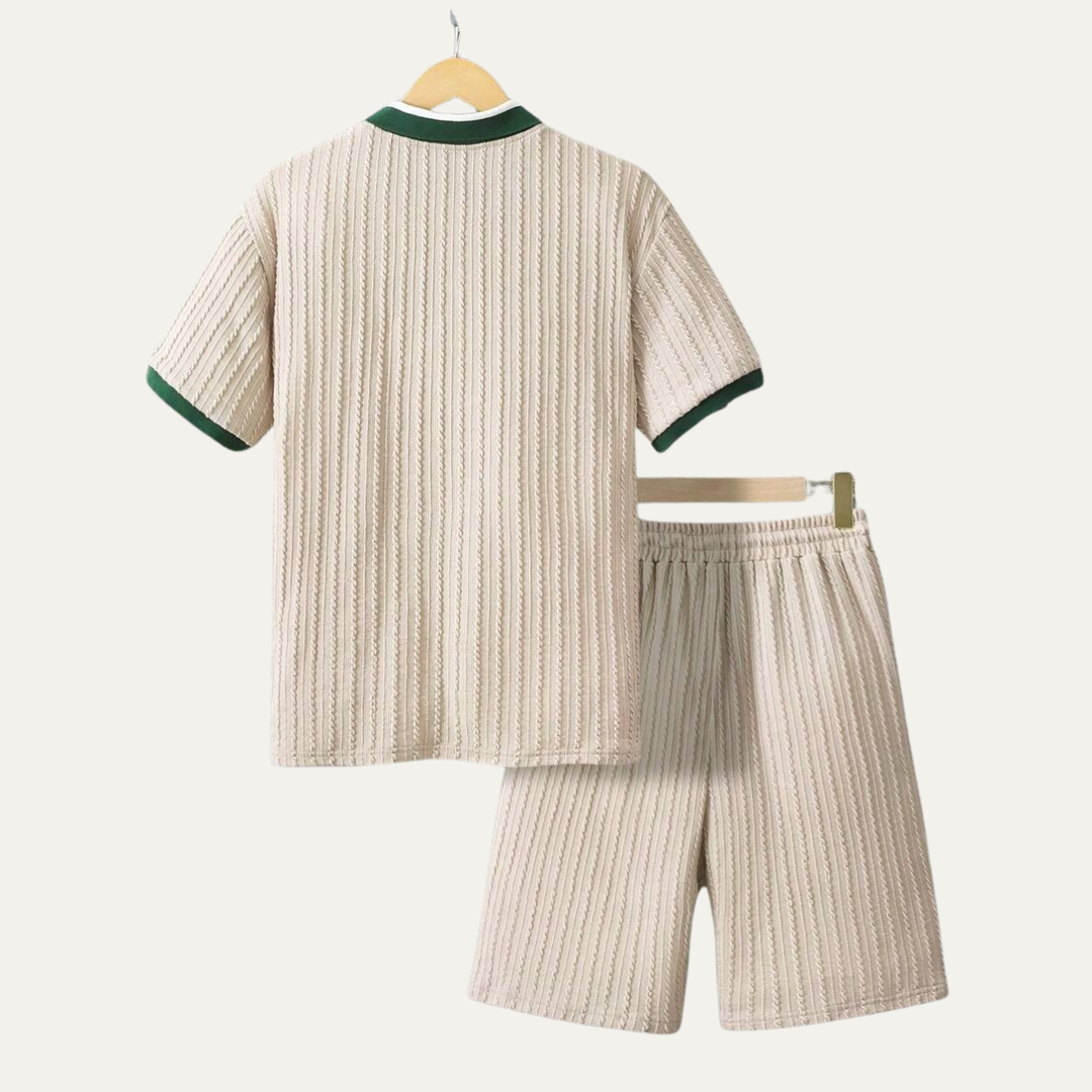 The Portwell Men's Knit Polo Matching Set