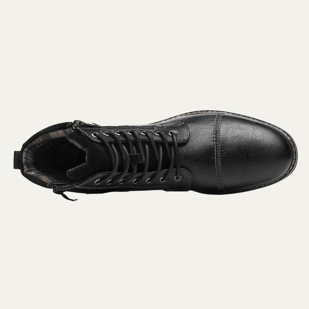 The Brescia Men’s Casual Vintage Faux Leather Ankle Boots