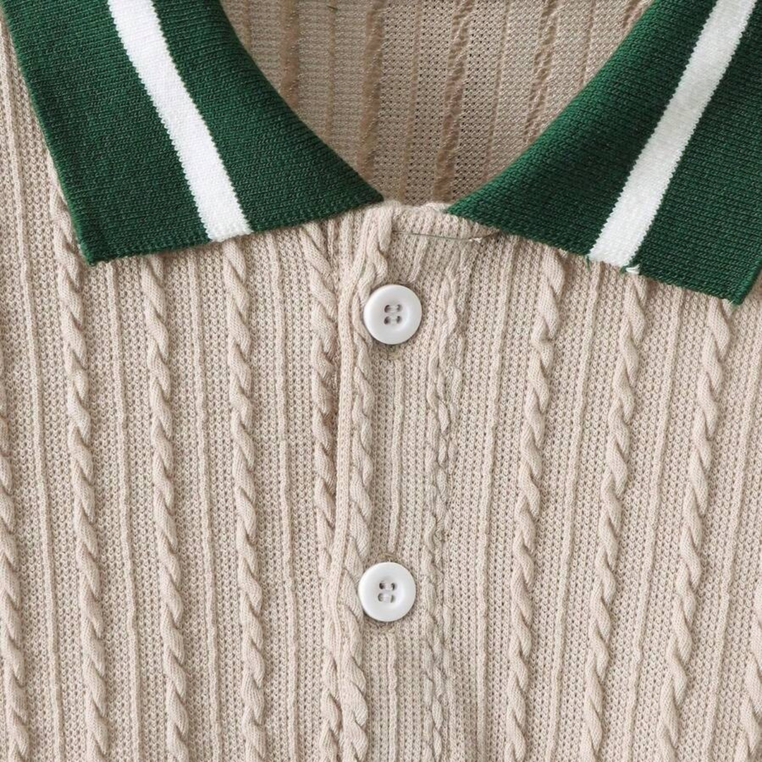 The Portwell Men's Knit Polo Matching Set