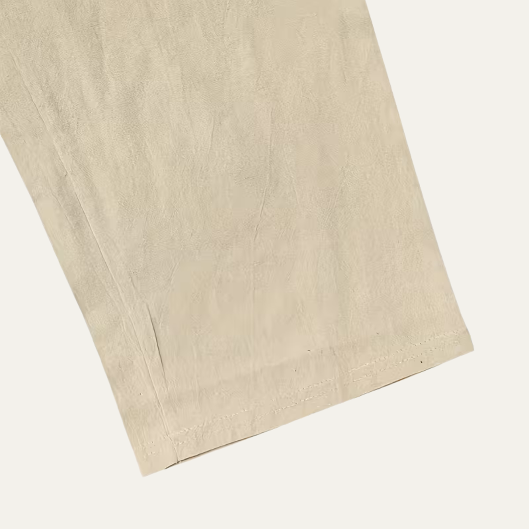 The Circular Quay Men’s Casual Elastic Waist Loose Fit Linen Pants
