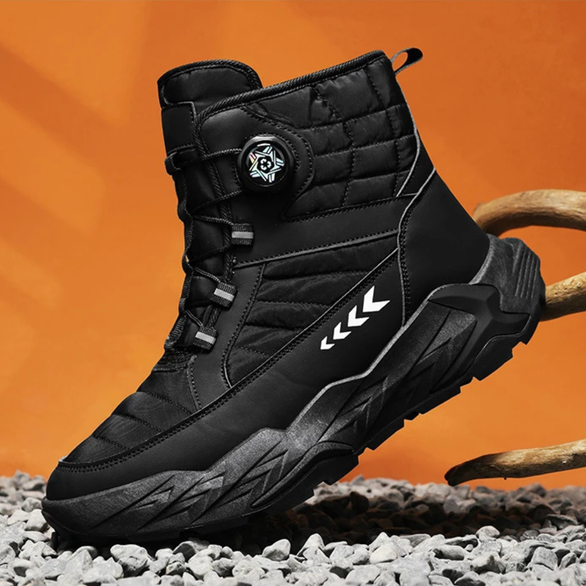 The Conegliano Men’s Plush Lined Anti Slip Snow Boots with Rotating Buckle