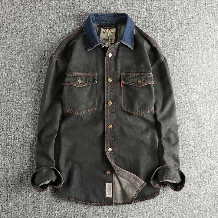 The Brescia Men’s Washed Retro Denim Shirt