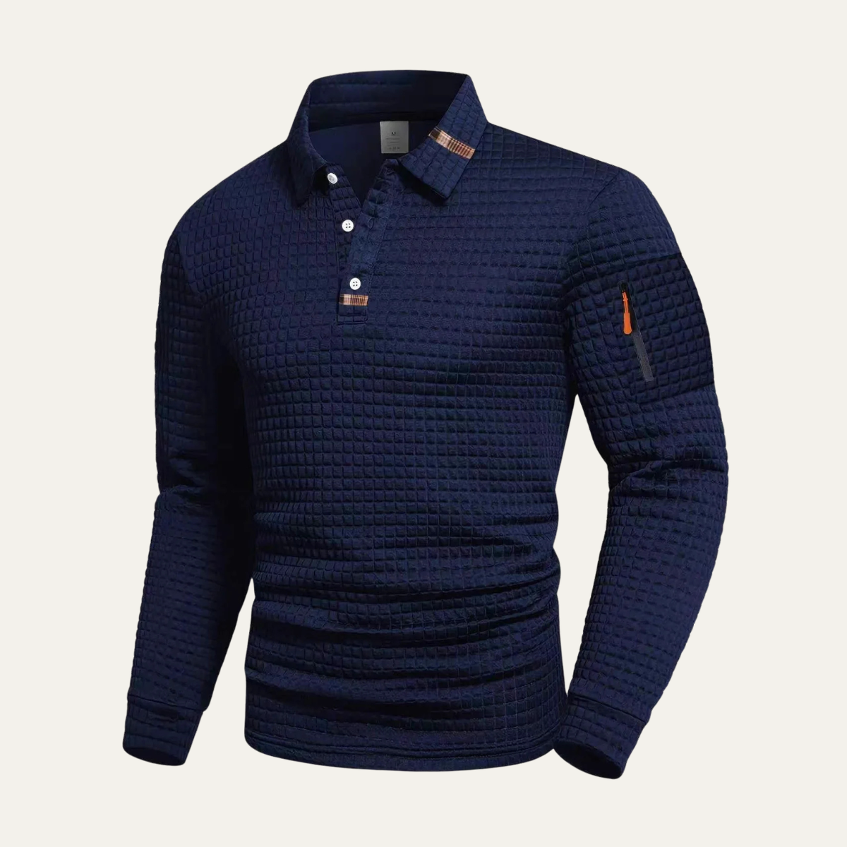 The Avellino Men’s Quick Dry Long Sleeve Trendy Polo Shirt