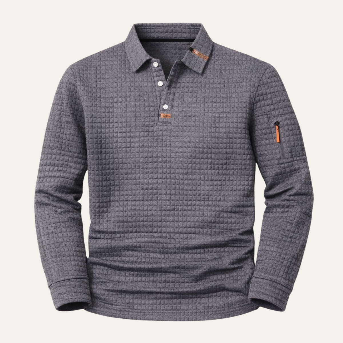 The Avellino Men’s Quick Dry Long Sleeve Trendy Polo Shirt