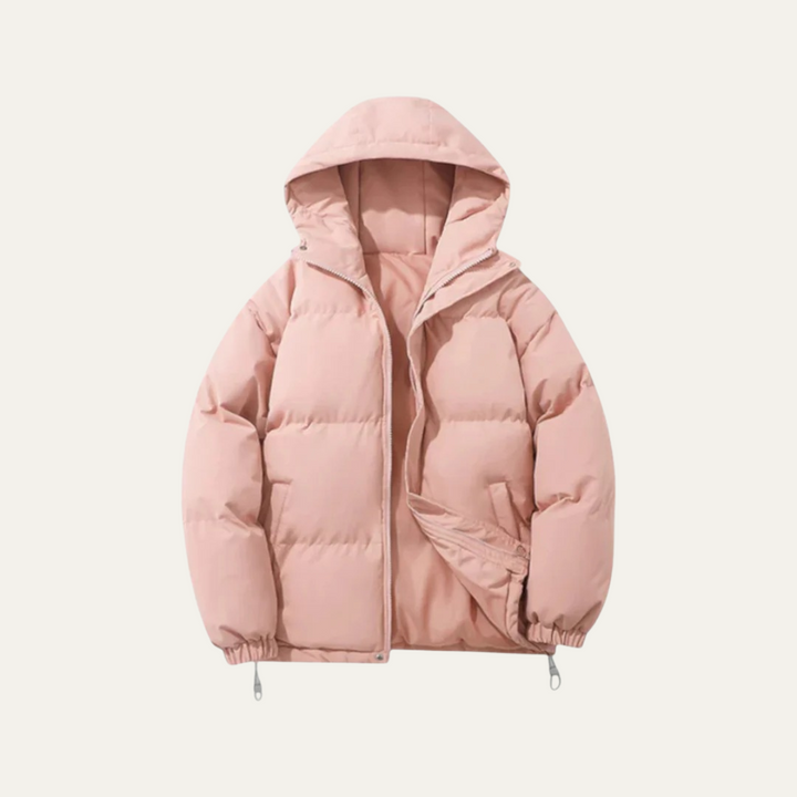 Men's Hooded Puffer Jacket - Waterproof Down Winter Coat