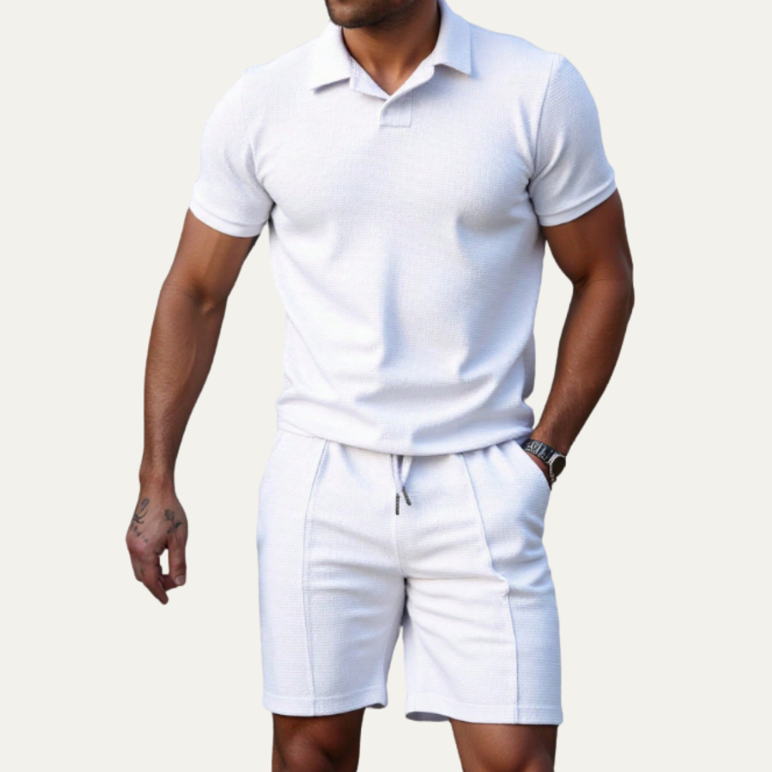The Ashwood Creek Men’s Casual Co Ord Set –  Shirt & Shorts