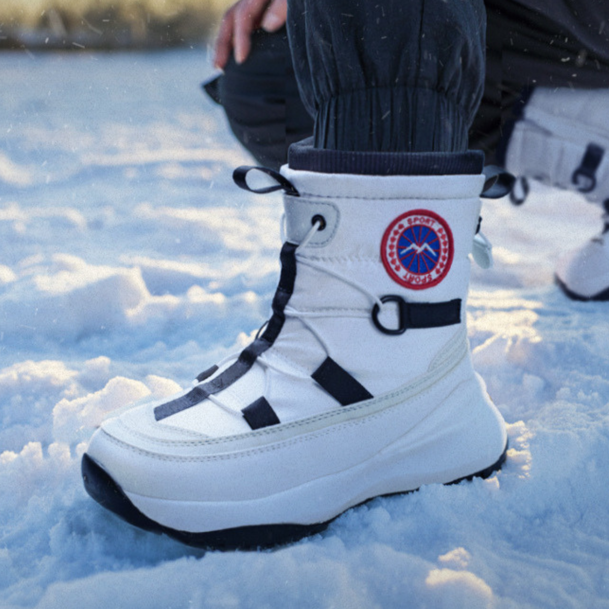 The Ostiense Men’s Fur Lined Anti Slip Outdoor High Top Snow Boots