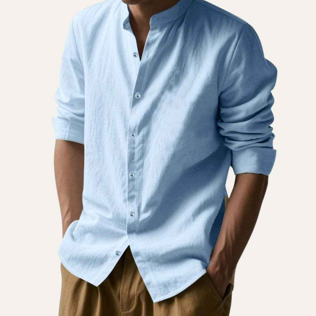 The Courmayeur Men’s Casual Cotton Button Down Shirt