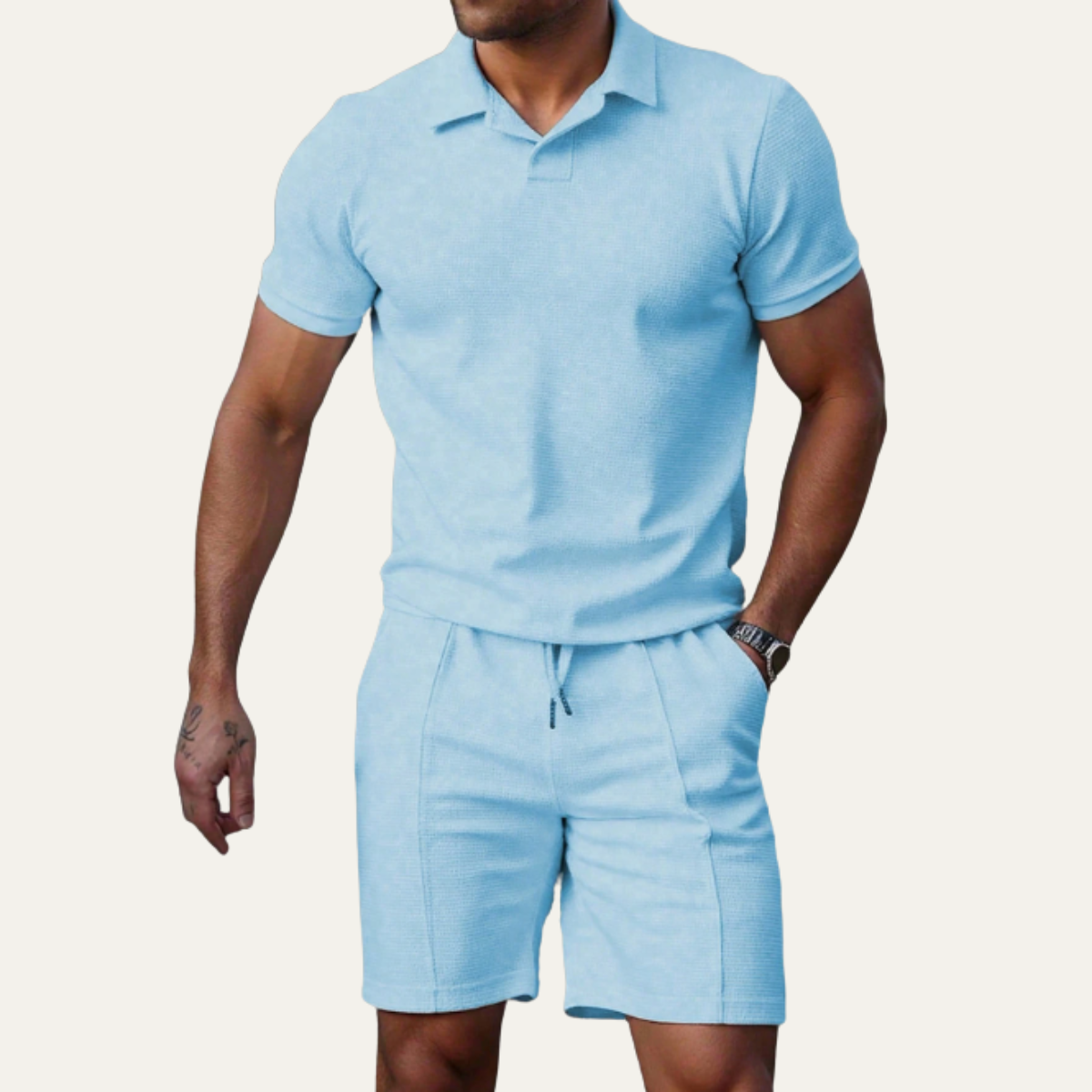 The Rivermoor Men’s Trendy Co Ord Set –  Shirt & Shorts