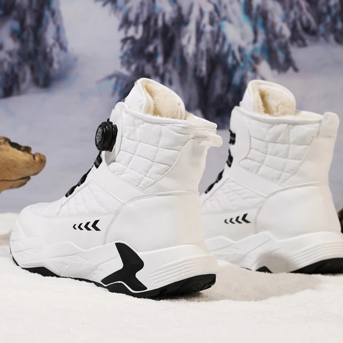 The Conegliano Men’s Plush Lined Anti Slip Snow Boots with Rotating Buckle