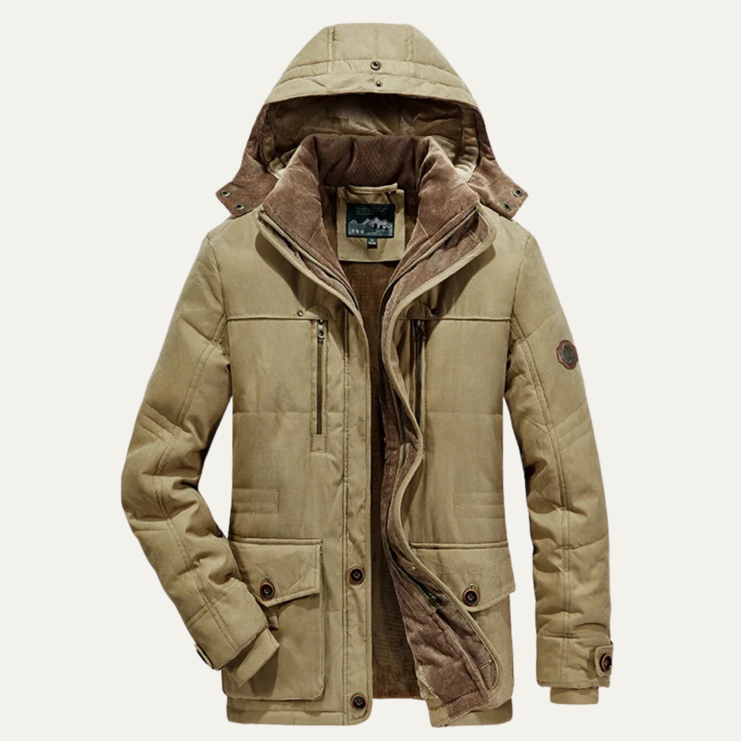 The Cormont Men’s Thick Fleece Hooded Winter Parka Jacket