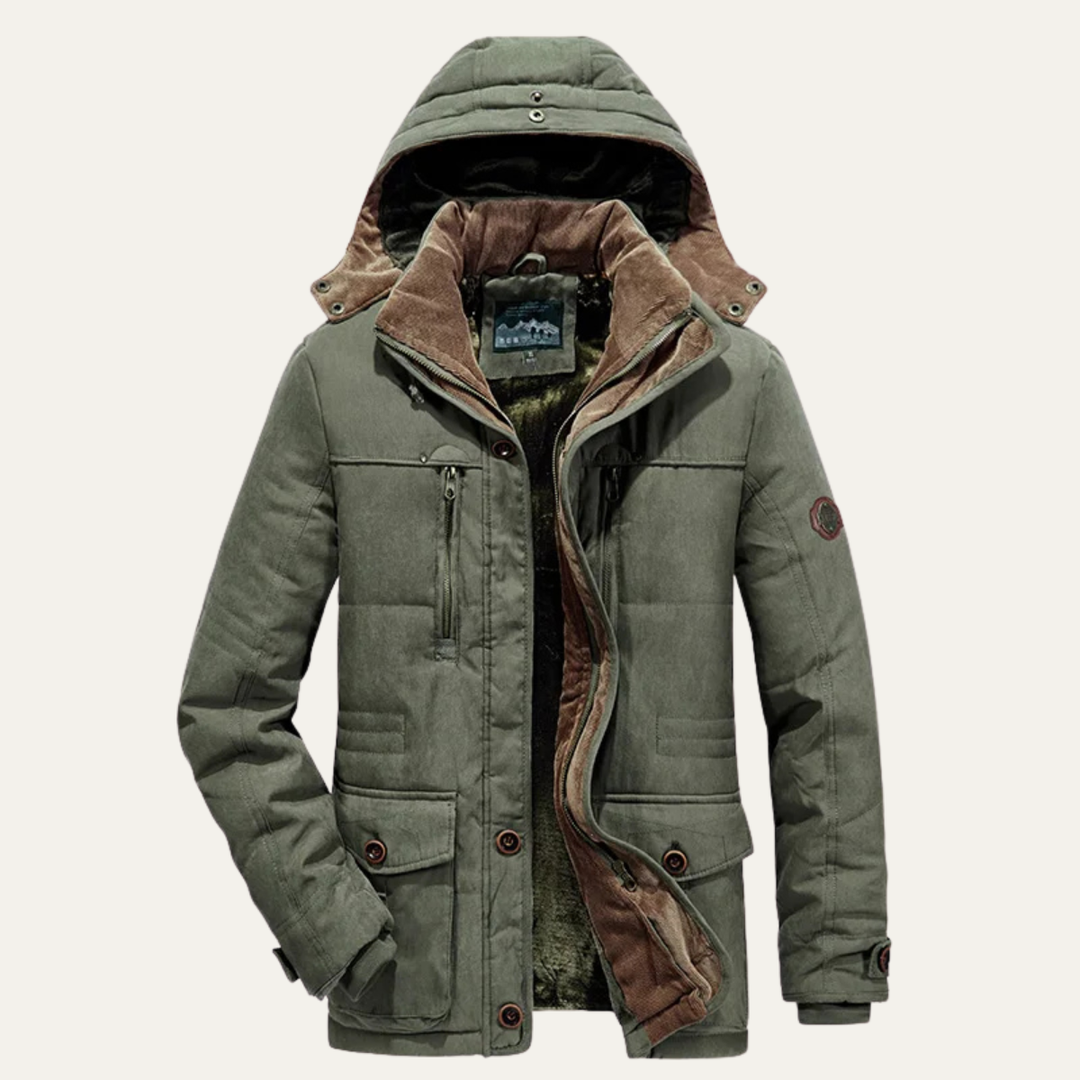 The Cormont Men’s Thick Fleece Hooded Winter Parka Jacket