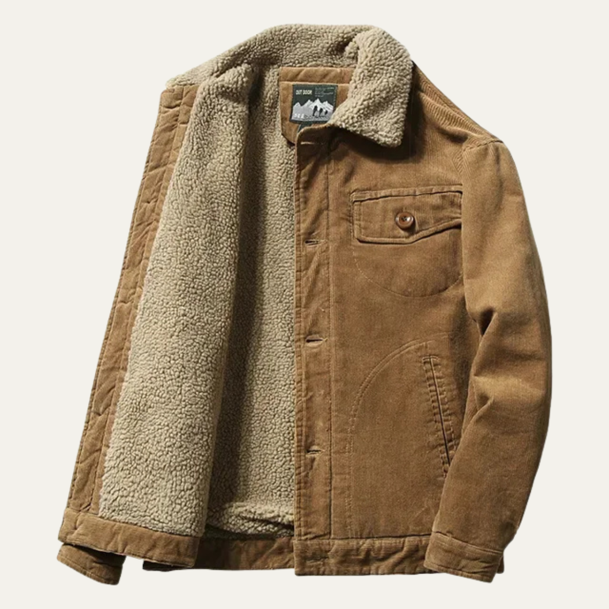 The Eversley Men&#39;s Corduroy Warm Winter Jacket